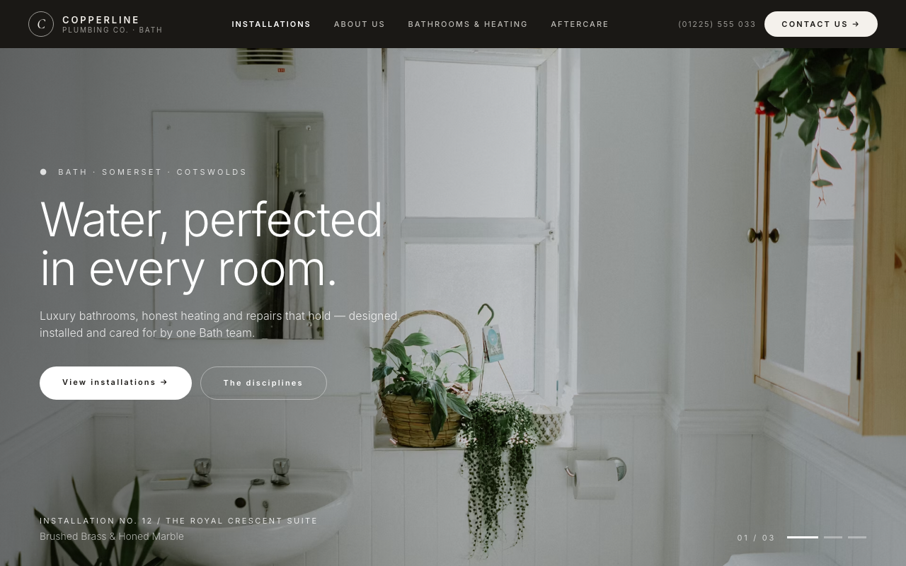 Copperline Plumbing Co. Showroom